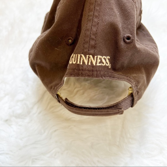 GUINNESS brown hat ball cap distressed adjustable - Picture 2 of 6